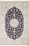 Nain Tappeto 300x200 Blu (Iran) Annodato A Mano