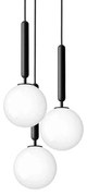 Nuura - Miira 3 Lampadario Rock Grey/Bianco Opale Nuura