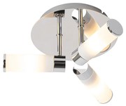 Plafoniera moderna per bagno cromo 3 luci IP44 - Bath