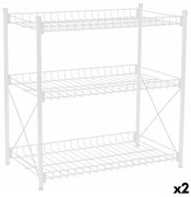 Scaffale Confortime Metallo Bianco 52 x 34 x 55 cm (2 Unità)