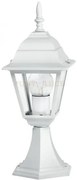 Lume-paletto roma bianco 1 luce attacco e27 ip44 14,6x14,6x39cm