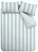 Set copripiumino e federa color menta per letto matrimoniale e per letto esteso 230x220 cm Cove Stripe – Catherine Lansfield