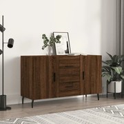 Credenza rovere marrone 100x36x60 cm in legno multistrato