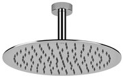 Soffione Doccia 30 cm con braccio a soffitto orientabile Anticalcare Mirror Steel Shower 47259 Emporio Gessi