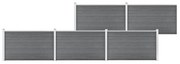Recinzione Da Giardino İn Wpc 872x106 Cm Grigia /