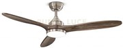 Triade ventilatore in metallo cromo spazzolato led 18w 1620lm cct 3...