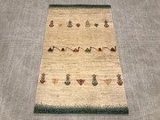 Gabbeh Tappeto 90 x 150 Beige (Iran) Annodato A Mano