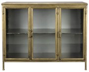 Vetrina dorata in metallo 100x80x38,5 cm Gertlush – Dutchbone