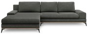Divano letto angolare grigio scuro, angolo sinistro Planet - Windsor &amp; Co Sofas