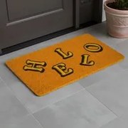 Zerbino 40x70 cm Hello arancione Zerbinomania