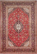 Kashan Tappeto 200 x 300 Rosso (Iran) Annodato A Mano