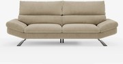 Eclipse Divano dal design moderno 2 e 3 posti con schienali traslanti - piedini alti in elegante microfibra smacchiabile T11