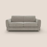 Happy Divano letto matrimoniale con materasso h18 cm in tessuto impermeabile T10 tortora