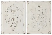 Decorazione da Parete Home ESPRIT Bianco Neoclassico Decapaggio 58 x 4,5 x 78 cm (2 Unità)