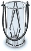 Lanterna FRAGIL 26 cm cromo/nero