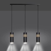 Lampadario a sospensione AKARI 3 BLACK