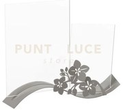 Porta foto elegante fior di loto ondina fango in ferro 35x20cmh(15x...