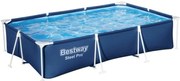 Piscina fuori terra con struttura rettangolare Bestway splash frame' blu navy 300x201x66 cm - cod. 56043