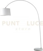 Piantana dream bianca 1 luce attacco e27 152x40x200cm con paralume ...
