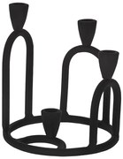 Eglo 422106 - Portacandela JELLICOE 22,5x19,5 cm nero