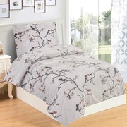 Set copripiumino e federa grigio in micropile per letto singolo 140x200 cm Ronja – My House