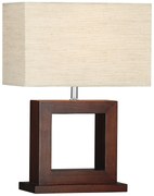 Lampada Da Scrivania Contemporanea Calven Legno Marrone 1 Luce E27