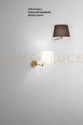 Crane applique in metallo marrone metallizzato 1 luce attacco e14 i...