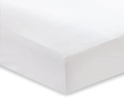 Lenzuolo di cotone sateen bianco Classic, 135 x 190 cm - Bianca