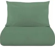 Parure copripiumino singolo verde Jersey melange