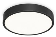 Plafoniera Contemporanea Ray Metallo Nero Led Integrato 26W 3000K Ip44