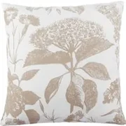 Cuscino divano 45x45 cm fiore marrone