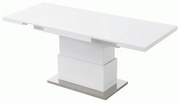 Tavolino 2 in 1 Sollevabile ed estensibile MDF laccato Bianco LAURIA