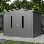 PRIMEYARD Casetta da giardino 263x228 cm, antracite - (GFPV00915)