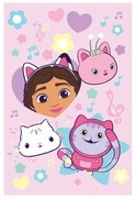 Coperta per bambini rosa in vello 100x150 cm Gabby´s Dollhouse "Music" – Jerry Fabrics