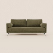 Basalto Divano lineare 2 o 3 posti con seduta unica e base in metallo in tessuto smacchiabile T31