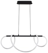 Lampadario LED a sospensione con filo EMMA LED/38W/230V nero