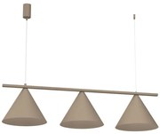Lampadario a sospensione su cavo CAPITAL 3xGX53/15W/230V taupe