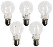 Set di 5 lampadine LED E27 A60 Sensore crepuscolare 2,5W 250 lm 2200K