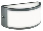 Applique Da Esterno Contemporanea Bia Alluminio Grigio 1 Luce E27