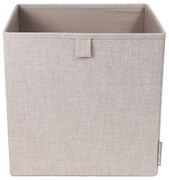 Scatola portaoggetti beige Cube - Bigso Box of Sweden
