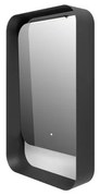 Specchio con illuminazione integrata bagno rettangolare DIVA ELMA L 50 x H 80 x P 12 cm nero