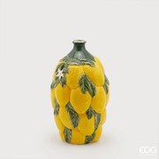 EDG - Enzo De Gasperi vaso limoni con foglie in ceramica h 24