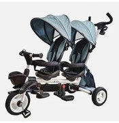 Passeggino per Bambini New Giro Twin Gemellare Turchese 125 x 51 x 110 cm