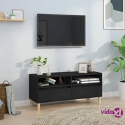 Mobile Porta TV Nero 100x34,5x44,5 cm in Legno Multistrato