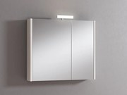 Pensile con luce Akira larice L 80 x H 70 x P 15.5 cm