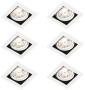 Set di 6 Faretto da incasso bianco orientabile - ARTEMIS 70