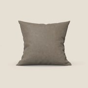 Rotterdam cuscino disponibile in diversi colori realizzato in microfibra effetto velluto raso impermeabile T09 tortora