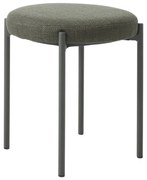 Sgabello color kaki in metallo impilabile Pelican – Unique Furniture