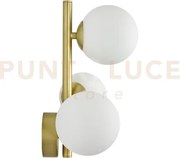 Perlage applique a parete 3 luci attacco g9 lampadina inclusa bianco