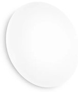 Plafoniera Moderna Clara Metallo Bianco Led 16W 3000K Luce Calda